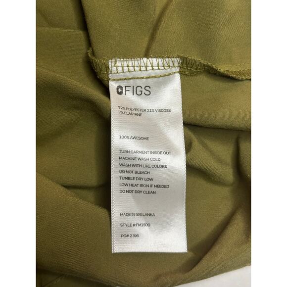Figs Leon Three-Pocket Scrub Top MARTINI OLIVE Small - Picture 4 of 4
